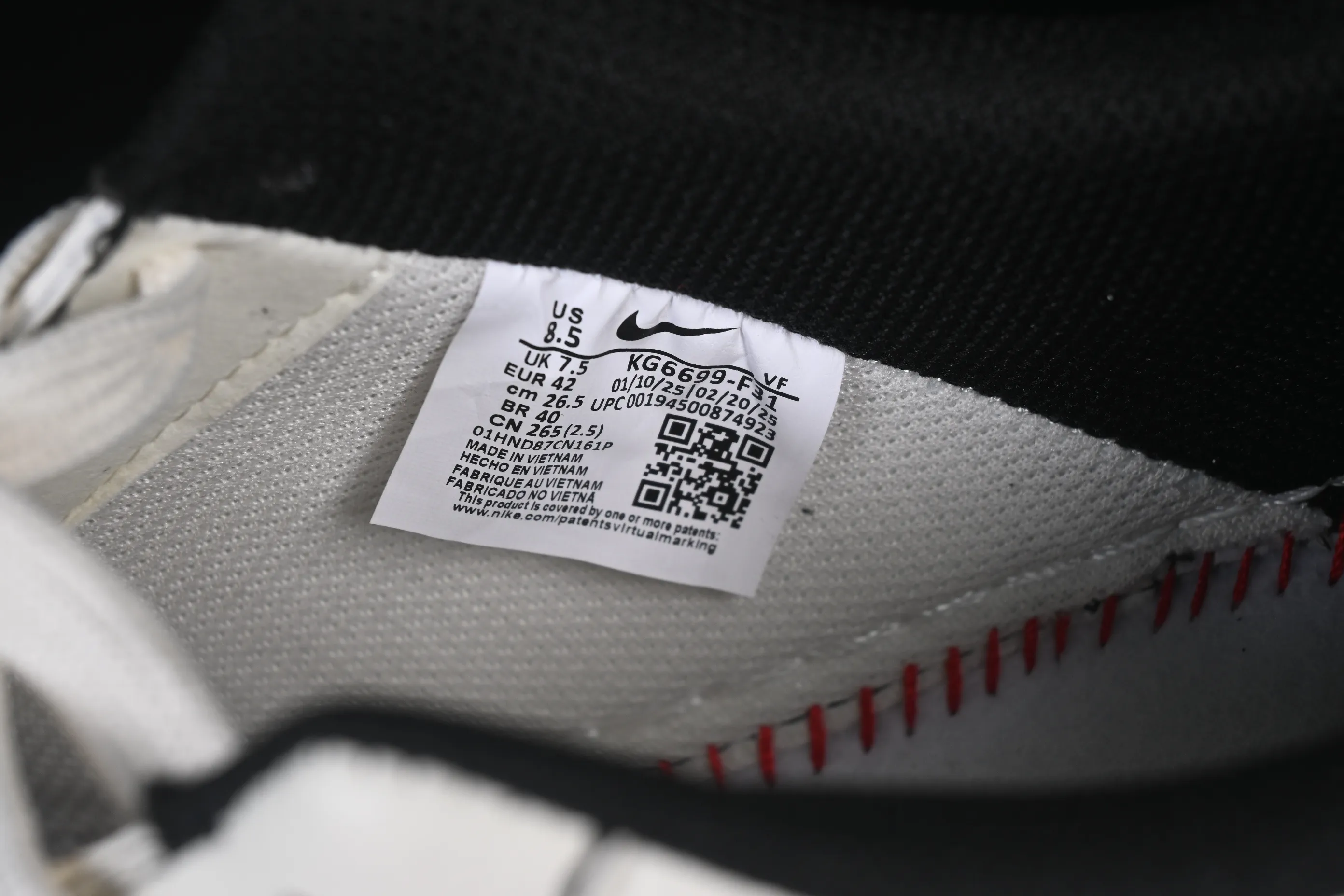 All categories Nk Air Force 1 Air Force series Nk Air Force 1 Low Air Force low-top Nike Air Force 1'07 Low Classic white and black color Air Force 1 low-top casual sneakers KG6699-F31